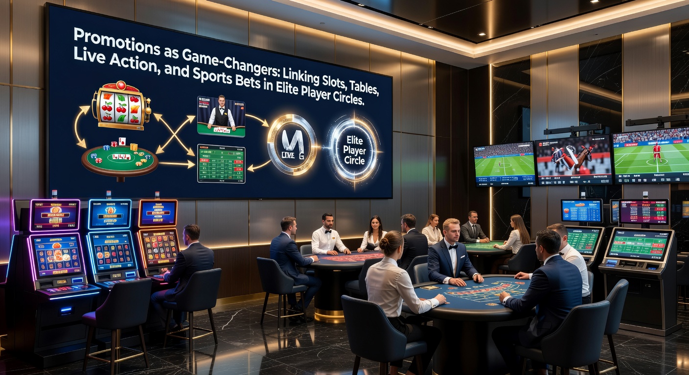 Detaillierte Visualisierung vernetzter Promotions, die Slots, Live-Tische und Sportwetten in einem VIP-Dashboard verbinden
